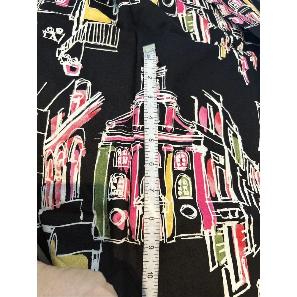Michael Miller Cotton Quilting Fabric On The Town City Scape Colorful Sketch